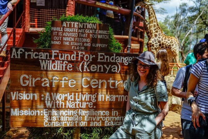 Day tour to Giraffe center and Karen Blixen Nairobi - Giraffe Centre: feeding gentle giraffes and learning the conservation angle