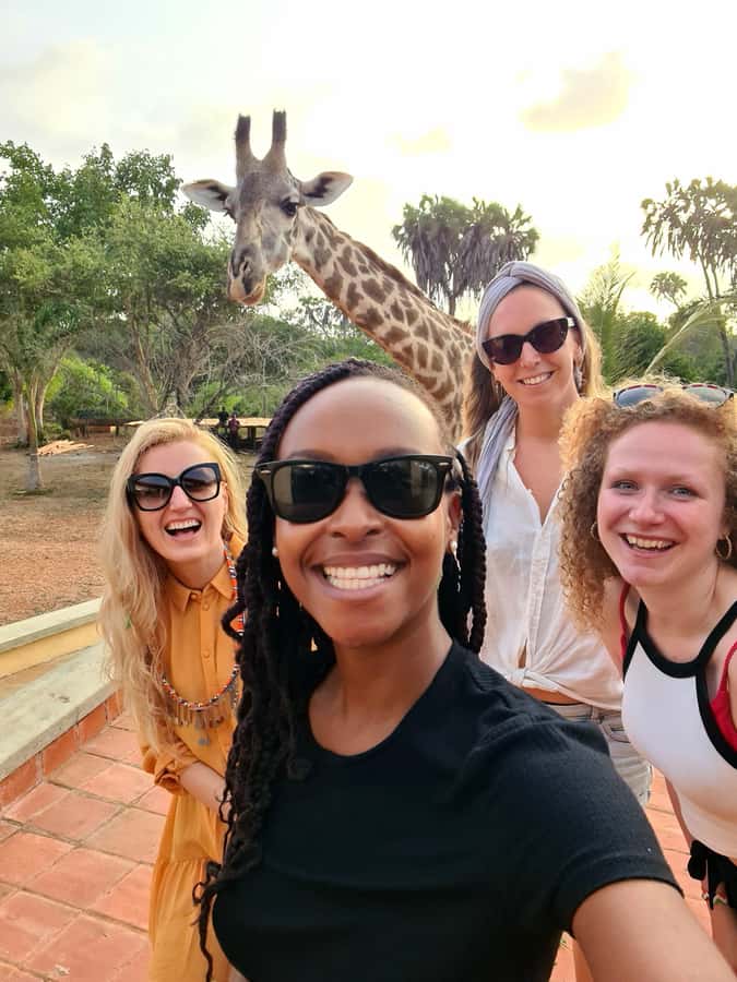 DIANI: SHARE A MEAL WITH GIRAFFES - A 3-course ala carte meal inside the giraffe habitat