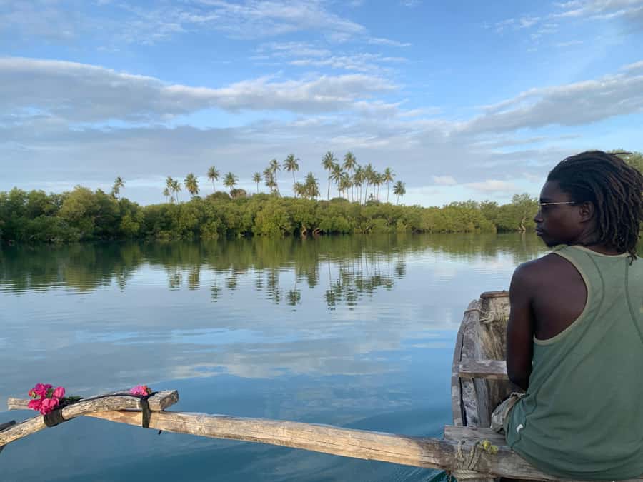 Diani: Sunset Canoe Tour along the River with Mangroves - Where the River Meets the Sea Near Diani