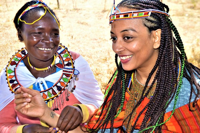 Maasai Magic - A Day Which You Will Never Forget - Shuka dressing and the manyatta touch: more than a photo stop