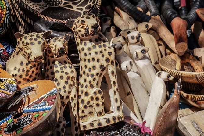 Mombasa City Tour - Fort Jesus, Old Town, Spice Town & Craft - Mombasa tusks on Moi Avenue: a quick photo stop with real meaning