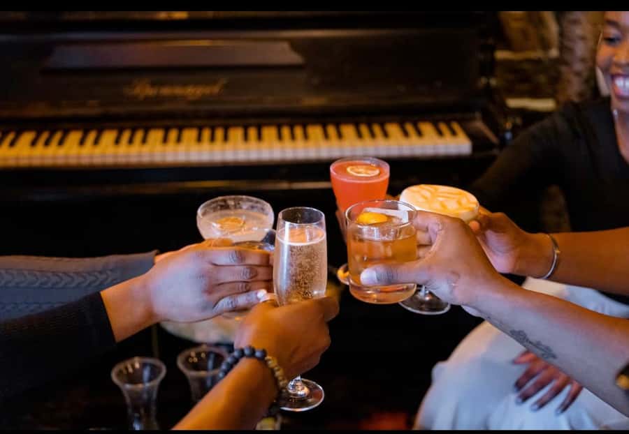 Nairobi bar crawl:Drink and Mingle - Stop One: High-Up Rooftop Vibes and City-Light Views