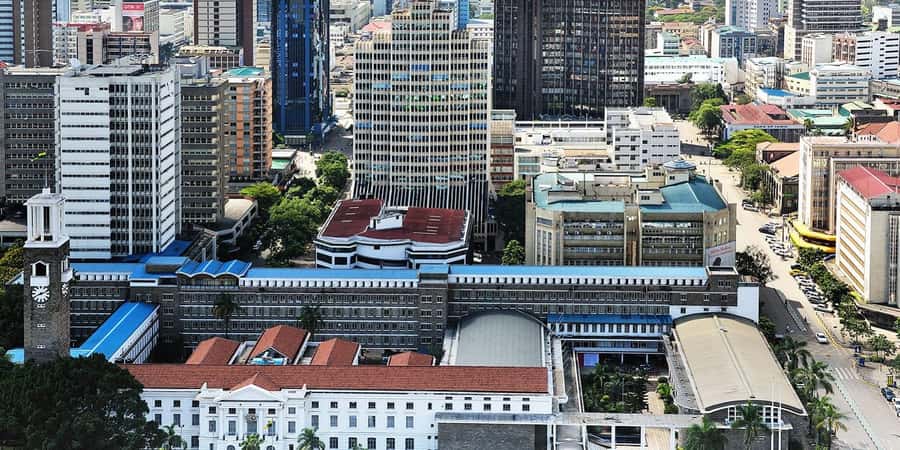 Nairobi National Museum & City Tour. - Kenya International Conference Center and KICC rooftop photos