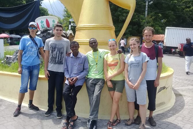 Walking Tour Through Old Town Mombasa and Fort Jesus - Stop 1 on Moi Avenue: the Mombasa tusks photo that means something